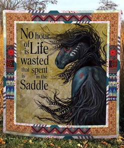Personalized Horse Quilt Bedding Set - Customizable with Your Name or Quote - Perfect for Home