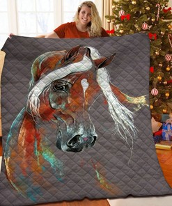 Personalized Horse Quilt Bedding Set, Ideal for Creating a Rustic and Inviting Bedroom