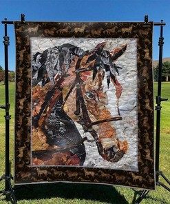 Personalized Horse Quilt Bedding Set, Perfect for Bedroom Decor and Picnics