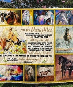 Personalized Horse Quilt Bedding Set, Perfect for Home Decoration and Picnics