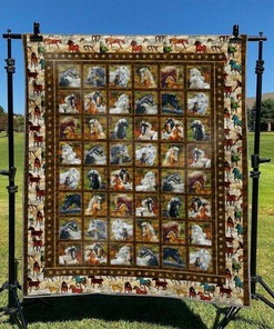 Personalized Horse Quilt Bedding Set for Your Bedroom, Unique Gifts for Family