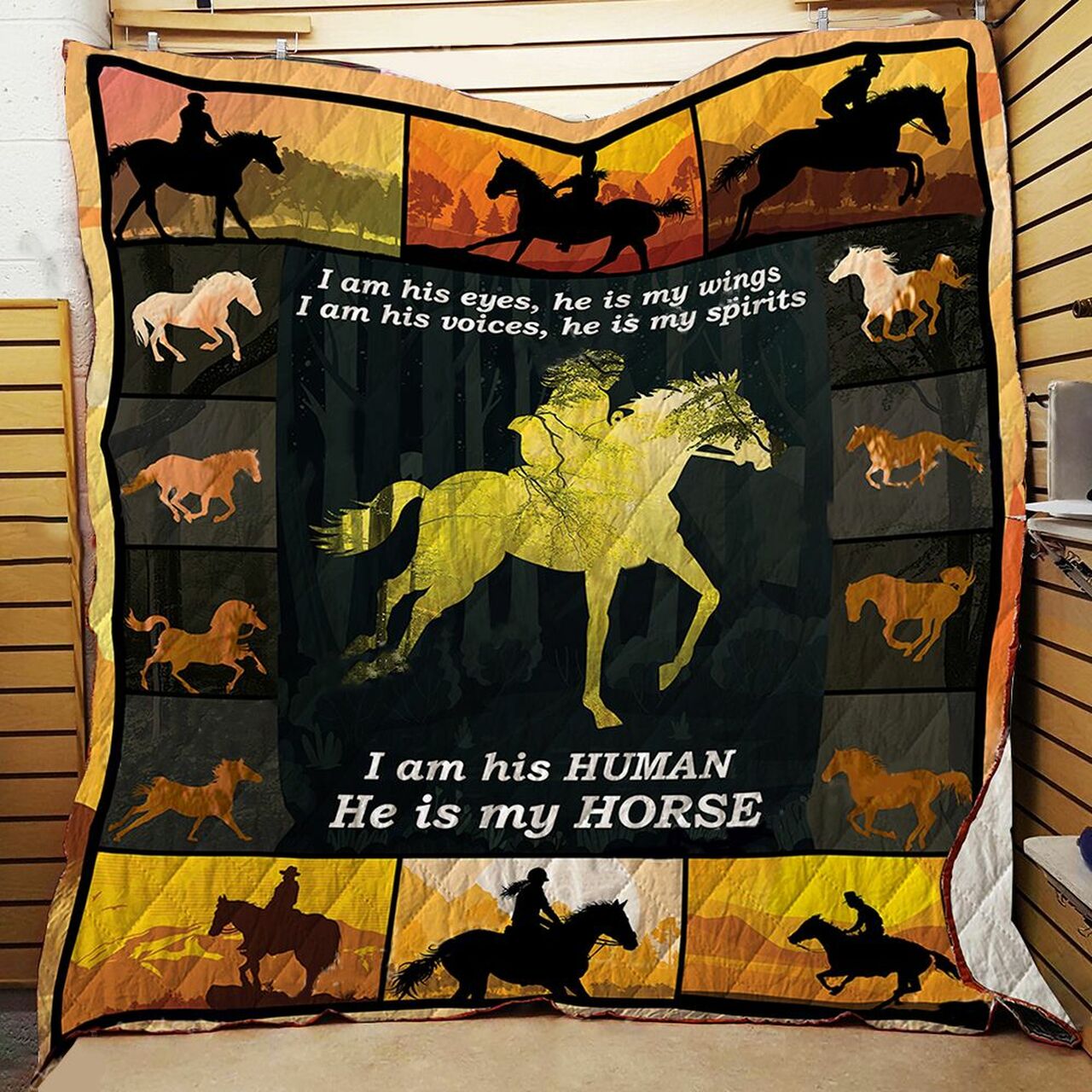Personalized Horse Quilt Bedding Set to Add Your Own Touch to Bedroom Decor and Make Special Family Gifts