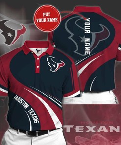 Personalized Houston Texans No104 Polo Shirt, 3D All Over Print 8528