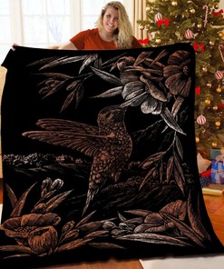 Personalized Hummingbird Quilt Bedding Set Blanket for Bedroom Decor and Family Gifts