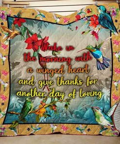 Personalized Hummingbird Spirit Animal Quilt Bedding Set for Home Decoration and Gifts for Family