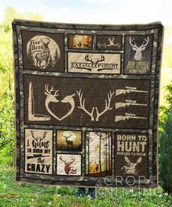 Personalized Hunting 9 Blanket Quilt Bedding Set for Home Decoration and Family Gifts