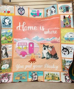 Personalized Husky Quilt Bedding Set for Bedroom Decor, Perfect Gifts for Family
