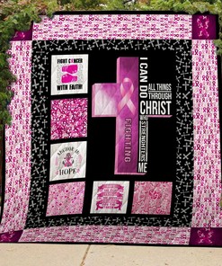 Personalized I Can Do All Things Through Christ Quilt Bedding Set, Home Decor & Family Gifts