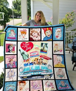 Personalized I Love Lucy Adu Quilt Bed Set Blanket - Great for Bedroom Decoration and Family Gifts