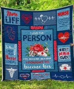 Personalized I Love The Person Premium Quilt Bedding Set for Bedroom Decor and Family Gifts