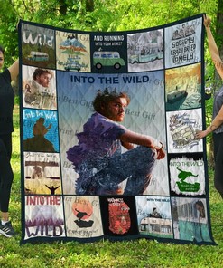 Personalized Into The Wild Poster Quilt Bedding Set Blanket - Perfect Gifts for Family and Bedroom Decor