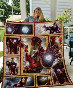 Personalized Iron Man Quilt Bedding Set Bedroom Decor