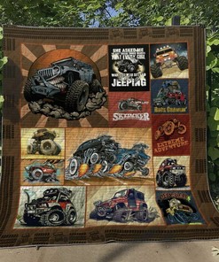 Personalized Jeep Quilt Bedding Set Blanket - Suitable for Home Decoration and Adventure Enthusiasts