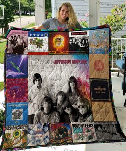 Personalized Jefferson Airplane M310746 Quilt Bedding Set Blanket, Home Decor & Family Gifts