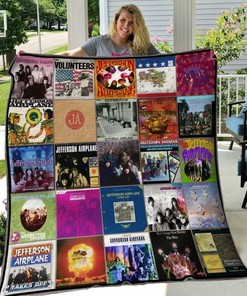 Personalized Jefferson Airplane Quilt Bedding Set - Ideal Gifts for Fans
