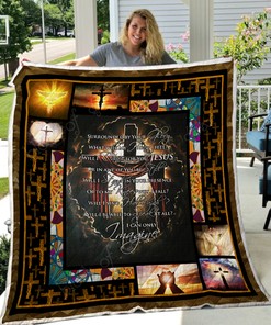 Personalized Jesus In My Heart Quilt Bedding Set for Home Decor and Picnics, Great Gifts for Family