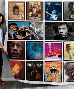 Personalized Jimi Hendrix Quilt Bedding Set Blanket - Ideal for Bedroom Decor and Gifts for Fans