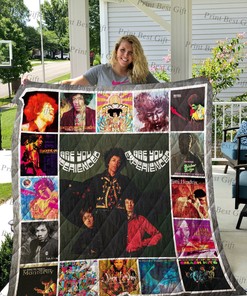 Personalized Jimi Hendrix Quilt Bedding Set for Home Decoration and Family Gifts