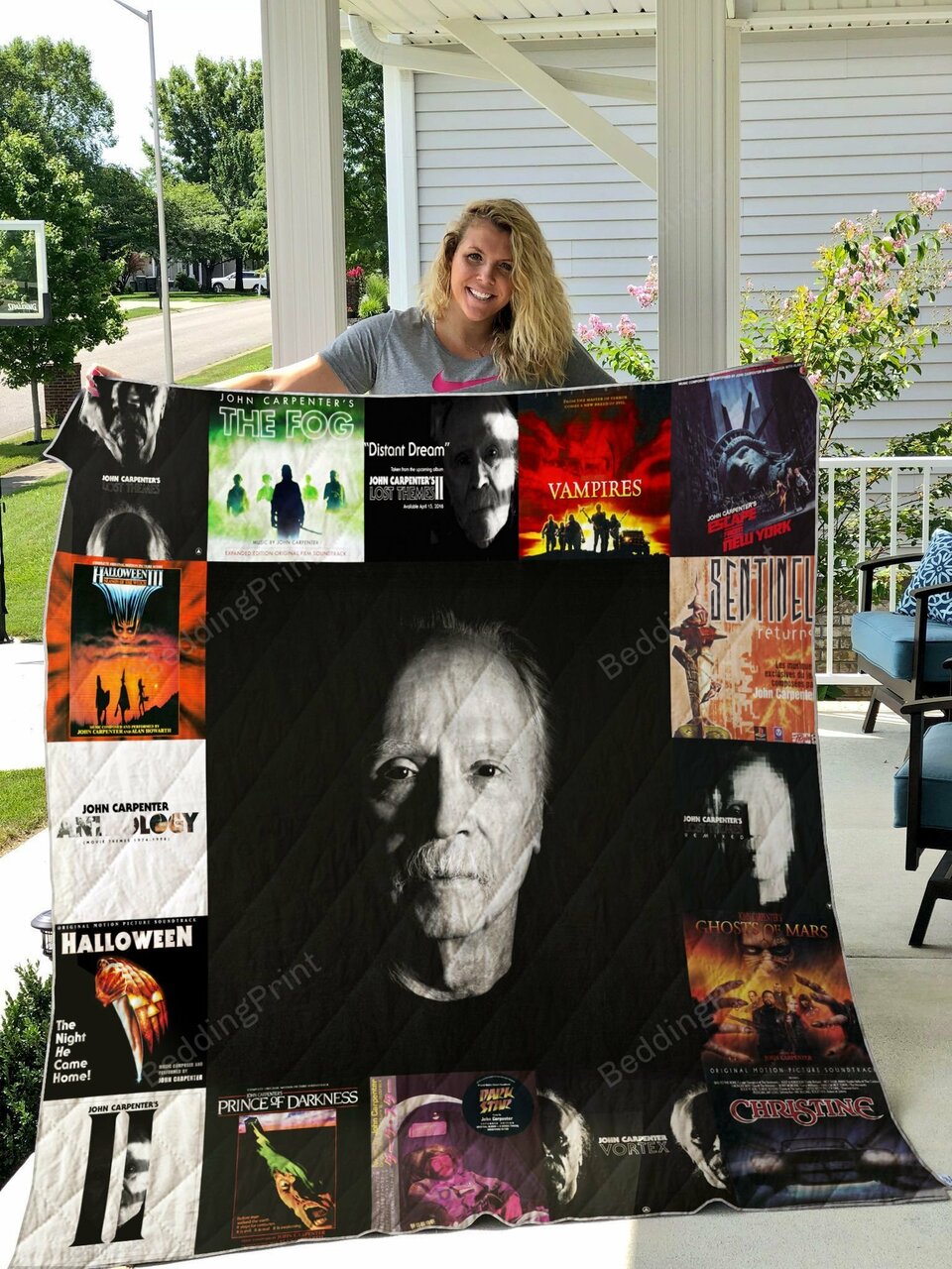 Personalized John Carpenter Quilt Blanket Bedding Set for Bedroom Decor and Family Gifts