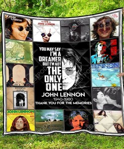 Personalized John Lennon Quilt Bedding Set Blanket - Ideal for Home Decoration and Family Gifts