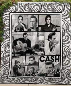 Personalized Johnny Cash Quilt Blanket Bedding Set - Great for Bedroom Decor and Family Gifts