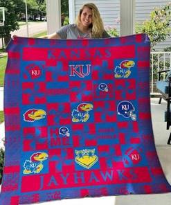Personalized Kansas Jayhawks Ver2 Blanket Quilt Bedding Set - Perfect Gifts for Family and Bedroom Decor