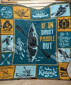Personalized Kayak Quilt Bedding Set Blanket for Bedroom Decor and Family Gifts