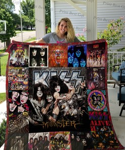 Personalized Kiss Albums Cover Poster Quilt Bedding Set for Bedroom Decor and Family Gifts