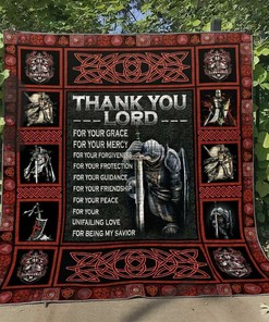 Personalized Knight Hm300528 Quilt Blanket Bedding Set - Great for Bedroom Decor and Family Gifts