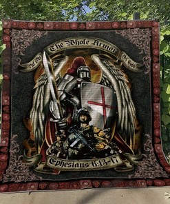 Personalized Knight Hm300534 Quilt Blanket Bedding Set - Gifts for Family and Bedroom Decor