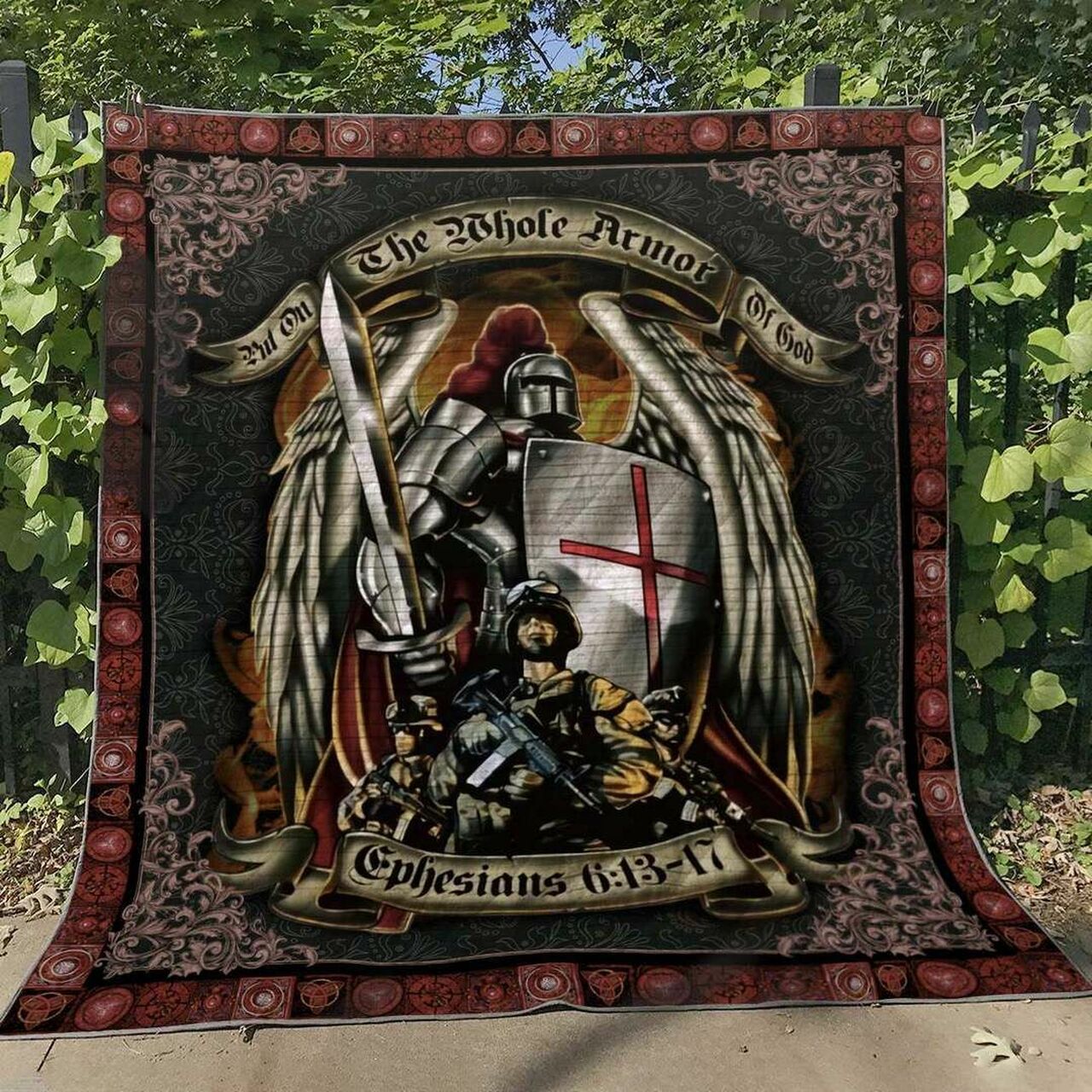 Personalized Knight Hm300534 Quilt Blanket Bedding Set - Gifts for Family and Bedroom Decor