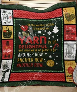 Personalized Knitting Quilt Blanket Bedding Set Great for Bedroom Decor and Family Gifts
