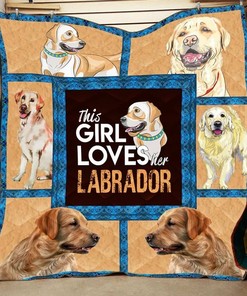 Personalized Labrador Flower Quilt Blanket Bedding Set - Suitable for Home Decoration and Family Gifts