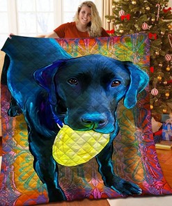Personalized Labrador Quilt Bedding Set Bedroom Decor, Gifts for Family