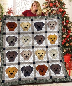 Personalized Labrador Quilt Bedding Set - Great for Bedroom Decoration and Family Gifts