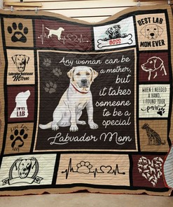 Personalized Labrador Retriever Mom Quilt Bedding Set for Bedroom Decor and Family Gifts