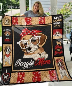 Personalized Labrador Stay Pawsitive Quilt Blanket Bedding Set - Great for Bedroom Decor and Family Gifts