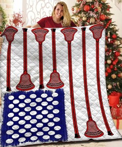 Personalized Lacrosse Quilt Bedding Set - Great for Bedroom Decor and Family Gifts