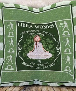 Personalized Libra Horoscope Blanket Quilt Bedding Set - Great for Bedroom Decor and Family Gifts