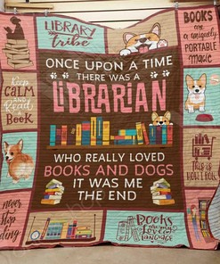Personalized Librarian Quilt Bedding Set for Home Decor and Picnics, Suitable for Bedroom Decor and Family Gifts