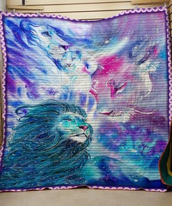 Personalized Lion Quilt Bedding Set - Great for Bedroom Decoration and Family Gifts
