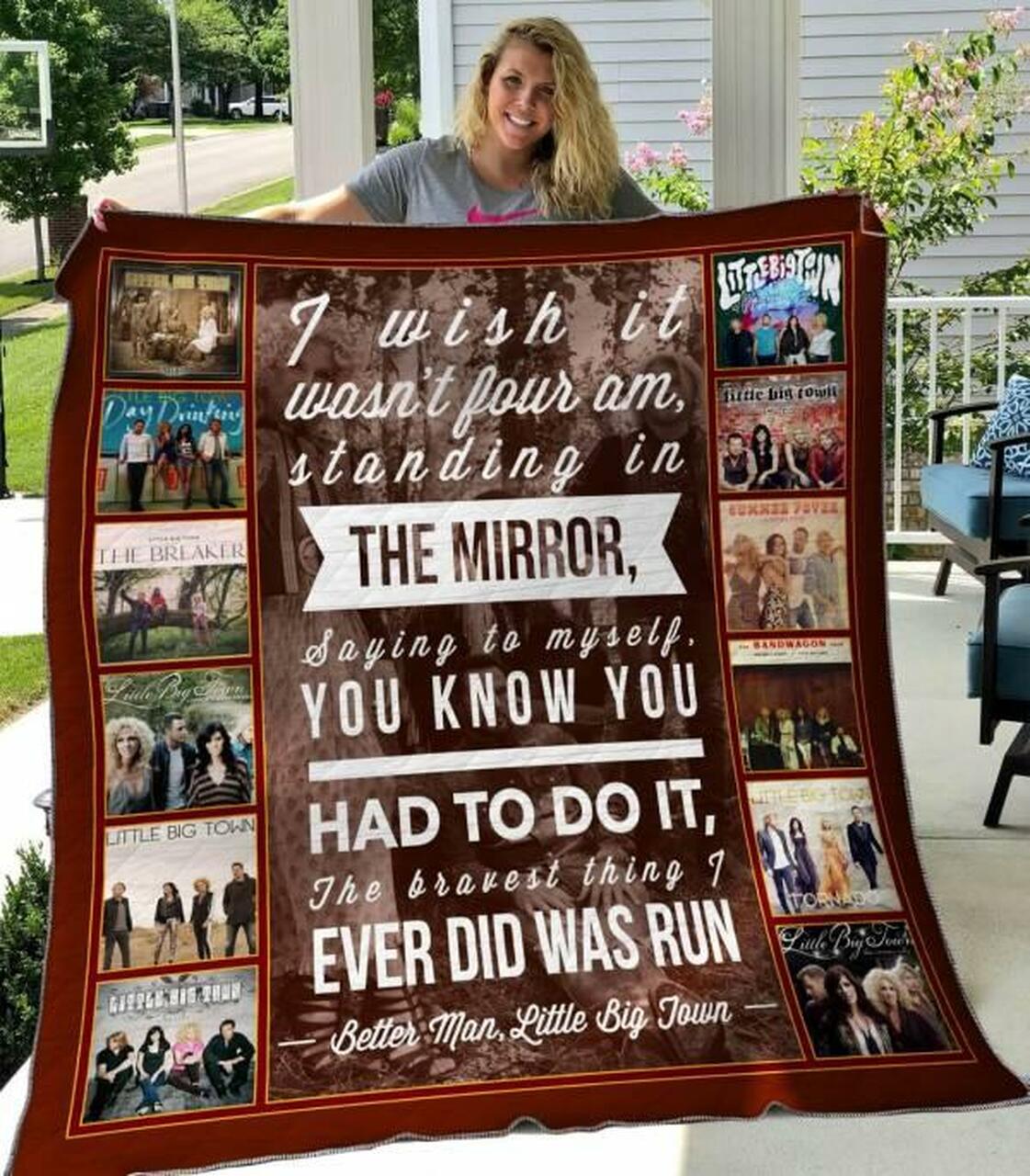 Personalized Little Big Town Quilt Blanket Bedding Set - Great for Bedroom Decor and Family Gifts