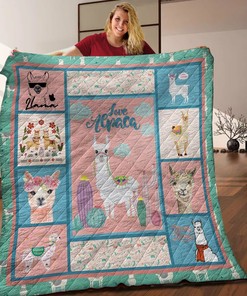 Personalized Llama Quilt Bedding Set for Bedroom Decor and Family Gifts, Perfect for Home Decoration and Picnic