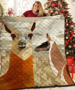 Personalized Llama Quilt Bedding Set for Bedroom and Home Decoration, Perfect Gifts for Family