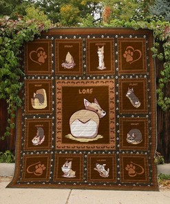 Personalized Loaf Corgi Quilt Bedding Set - Perfect for Home Decoration and Family Gifts