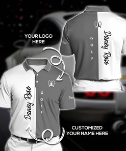 Personalized Logo And Name Golf Polo T-Shirt Gift