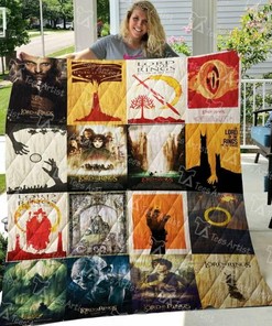 Personalized Lord Of The Rings Quilt Bedding Set for Home Decoration and Gifts for Family