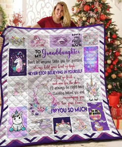 Personalized Love My Unicorn Nana Quilt Bedding Set, Home Decor & Family Gifts