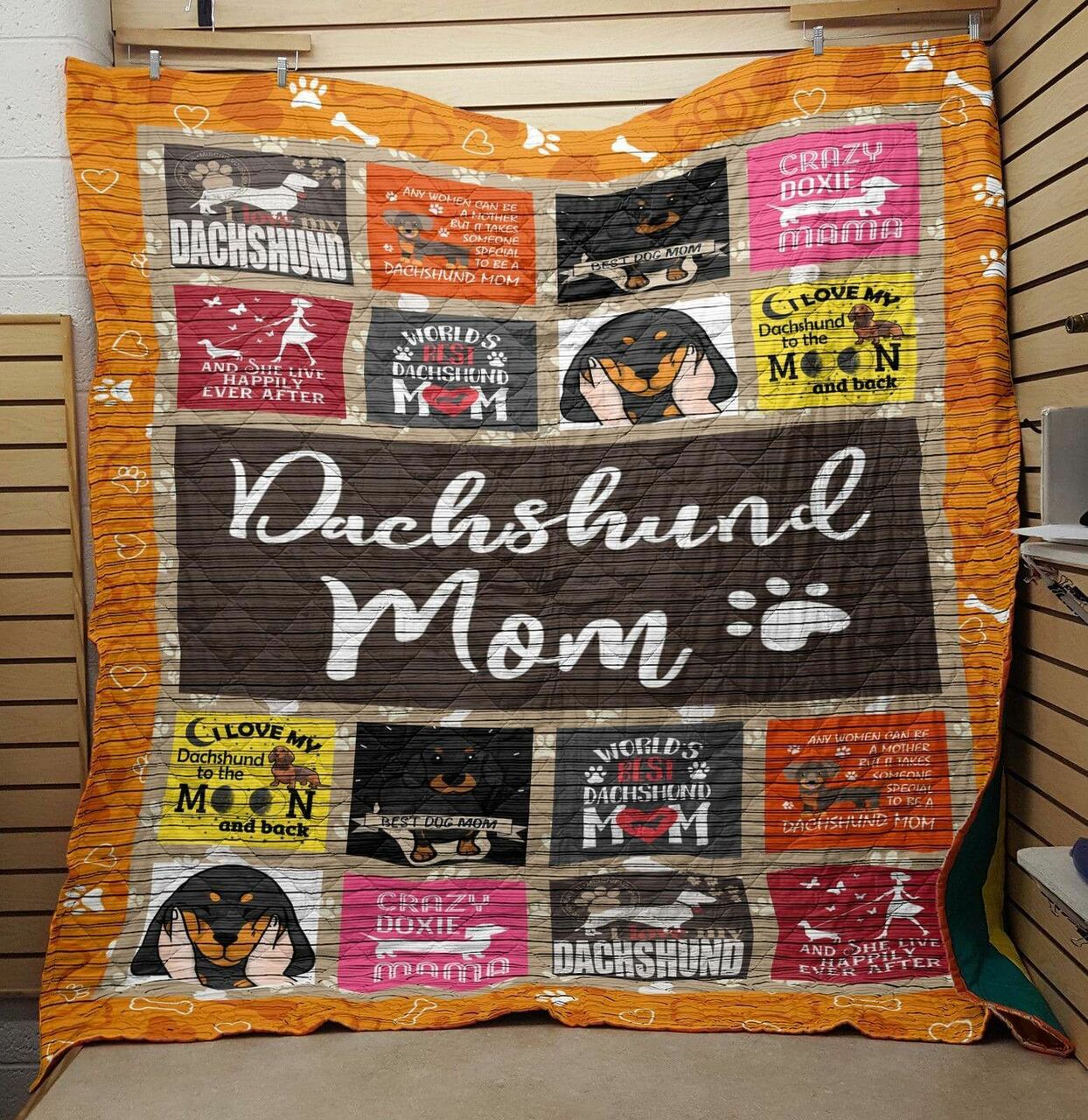 Personalized Lucky Charm Dachshund Quilt Bedding Set - Ideal Gift