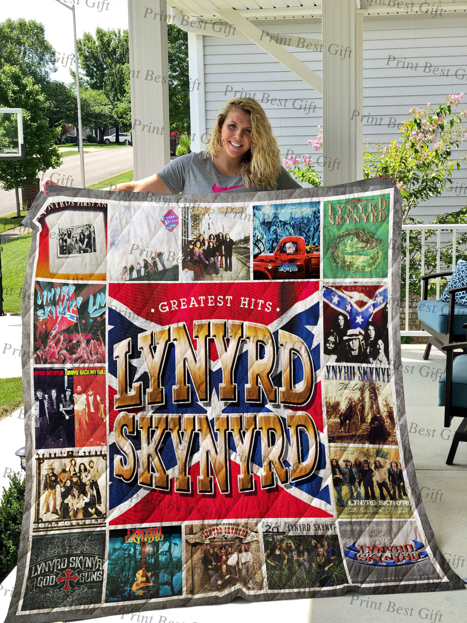 Personalized Lynyrd Skynyrd Albums Cover Poster Quilt Bedding Set